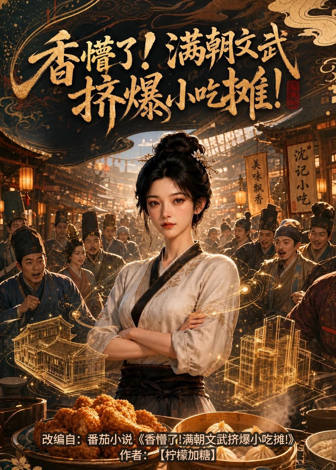 香懵了!满朝文武挤爆小吃摊!